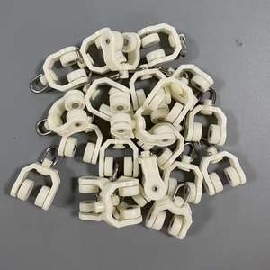 Style Art Déco Ondulation <span class=keywords><strong>Rideau</strong></span> Embrasse Crochets Plastique PC S Pli <span class=keywords><strong>Rideau</strong></span> Rail Coureurs <span class=keywords><strong>Rideau</strong></span> Accessoires - Product Image 1