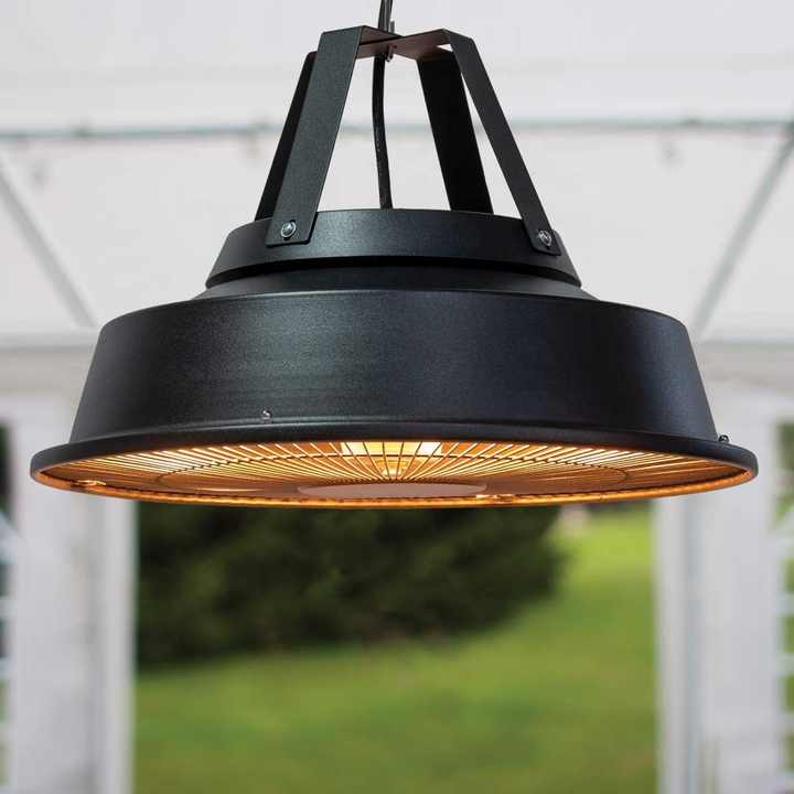 5kw black retro style hanging ceiling electric patio heater