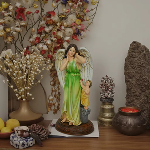 Estatua religiosa católica <span class=keywords><strong>de</strong></span> la <span class=keywords><strong>Virgen</strong></span> <span class=keywords><strong>de</strong></span> Fátima <span class=keywords><strong>de</strong></span> 10 pulgadas al por mayor, decoración personalizable para el hogar, arte, bendición, escultura <span class=keywords><strong>de</strong></span> Ángel, artesanías <span class=keywords><strong>de</strong></span> resina - Product Image 1