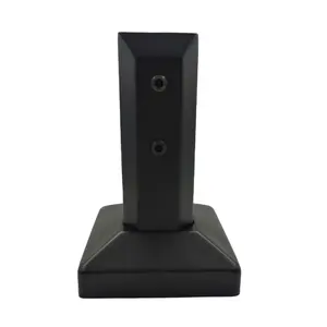 Glass Railing Spigot Clip Matt Black Glass Spigot <strong>Clamp</strong> - Product Image 1