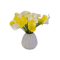 Vente chaude Real Touch Coloré Artificielle PU Soie Calla Fleur Pour La Décoration De Mariage