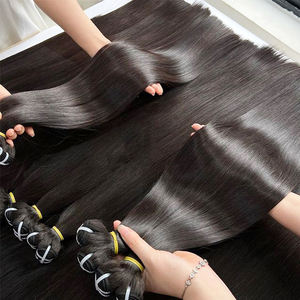 Extensions de cheveux humains vierges non traités en gros, cambodgiens, vietnamiens, cuticules alignées, lisses, ondulés, profonds - Product Image 1