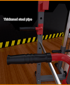 Jaula de potencia multifuncional ajustable, barra extraíble, estación de inmersión, mango de remo, gimnasio en casa, máquina multipotencia, soporte para sentadillas - Product Image 3