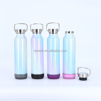 Botol Minum Vakum Dinding Ganda 2026 Emerit Terpanas dengan Logo Kustom, Pemutar Musik Pelangi Cerdas, Speaker Bluetooth
