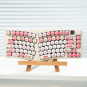 คีย์บอร์ดกลไก Alice รุ่น A75 หลายประเภท - คีย์แคปการ์ตูนแบบสามโหมด ปุ่มสเปซบาร์แบบแยกตามหลักสรีรศาสตร์ สำหรับเล่นเกมอีสปอร์ต - Product Image 1