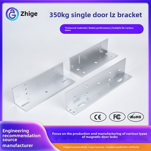 Fabricante Single Door Alumínio Liga Acesso Controle Bloqueio 350kg Magnético Eletromagnético Bloqueio LZ Suporte Porta Bloqueio Cilindros