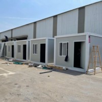DYCE 3 Casa Contenedor Moderna y Transpirable de 20 pies, Expandible y Plegable, con Ventanas de Aluminio y Puerta de Panel Sándwich para Oficina en Casa