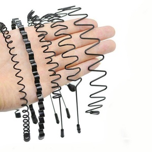 Vòng Kim Loại Zig Zag Chống Trượt Cho Nam Nữ Phụ Kiện Tóc Dây Buộc Tóc Co Giãn Băng Đô Mùa Xuân Lượn Sóng Màu Đen Băng Đô Thể Thao Cho Nam Nữ - Product Image 6