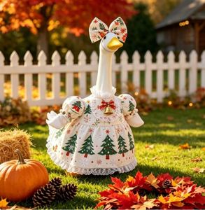 Nouvelle Décoration de Noël pour Porche - Costume de Grande Oie Blanche de 23 Pouces - Vente en Gros Fabricant - Product Image 1