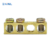 Borne de services d'usinage personnalisée CNC double rangée de borniers en métal pour rail Din connecteur PCB barre de mise à la terre pour le câblage d'alimentation