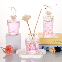 Ru Star 150ml 170ml petit vase rond décor à la maison parfum vide verre parfum roseau diffuseur bouteille avec bouchon