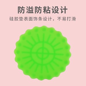 Silicone Heat Insulating Placemat Round Sunflower Pattern Non Slip Anti Scalding Table <b>Mat</b> High Temperature Resistant - Product Image 4