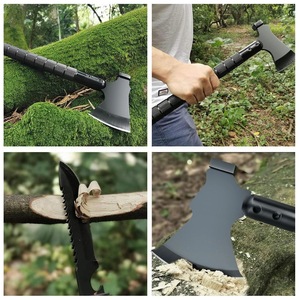 Hacha de Doble Material Desmontable Multifuncional para Exteriores, Hoja de Acero Inoxidable con Alto Contenido de Carbono, Accesorio de Caza - Product Image 5