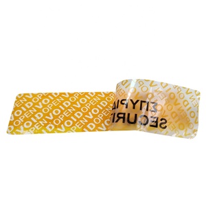 Etiqueta de Seguridad Personalizada a Prueba de Manipulación, Adhesivo Impermeable de PET para Logística, Garantía de Activos y Embalaje - Product Image 2