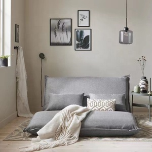 Sofá Cama Convertible Moderno y Ajustable, Plegable con Estructura Metálica para Apartamento, Dormitorio y Sala <span class=keywords><strong>de</strong></span> Estar, Futón <span class=keywords><strong>de</strong></span> Tela - Product Image 1