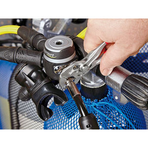 Llave de alicates Knipex, cromada, recubierta de plástico, para tubos y tuercas, 250 mm - Product Image 1