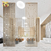Office Modern Decorative Aluminium Room Divider Partition Screen Living Room Metal Laser Cut Partition Wall Divider