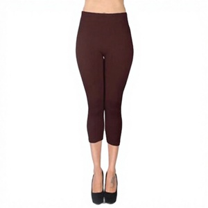 Leggings longs et épais pour femmes, colorés, légers, en coton/fibre de bambou, tricotés, séchage rapide, respirants, taille haute, ajustés, pour la course - Product Image 3