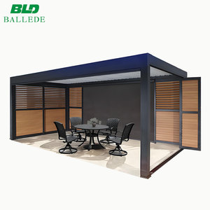 Ngoài trời Vườn sunroom nhôm hoàn toàn có thể gập lại pergola nhôm Louvre bioclimatic pergola ngoài trời pergola - Product Image 2