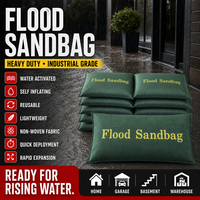 Sac de sable anti-inondation auto-gonflant, réutilisable, léger, non tissé, à activation par l'eau, de qualité industrielle et robuste, à déploiement rapide