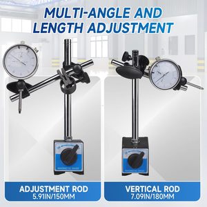 0-1 "Magnetic Base Dial Indicator Kit 0,001" Auflösung Präzisions-Maschinist-Werkzeuge mit 22 Tests pitzen und verstellbarem langen Arm - Product Image 5