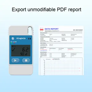 USB đa-sử dụng PDF dữ liệu logger nhiệt độ và độ ẩm datalogger cho Trái Cây Rau lạnh chuỗi