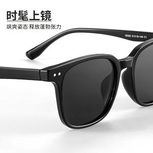Lunettes de soleil polarisées pour hommes de style coréen, monture noire, lentilles TAC, protection UV400 pour le cyclisme, la conduite et les sports de plein air - Product Image 5