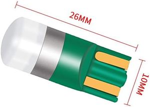 Светодиодная лампа T10 6.3V AC/DC 2835 2SMD, светодиодная лампа W5W для пинбола, светодиодная лампа-клин для салона автомобиля, лампа для чтения, потолочная лампа, лампа для парковки автомобиля - Product Image 2
