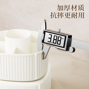 Organizador de Maquillaje Giratorio y Plegable de Plástico Moderno, <span class=keywords><strong>Caja</strong></span> para Brochas con Portalápices de Gran Capacidad para Herramientas - Product Image 3