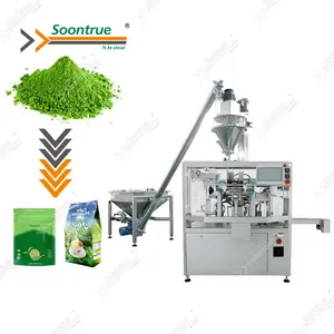 automatic 10gm to 2kg zipper pouch dry granule food vertical weighing filling packaging machines for soontrue