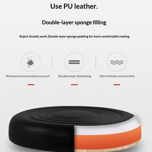 Tabouret de bar pivotant pour la maison, chaise haute réglable avec dossier, tabouret rond pour salon de beauté - Product Image 2