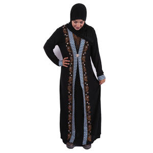 2022 <span class=keywords><strong>abbigliamento</strong></span> etnico tradizionale Eid Muslim Abaya Dubai a manica lunga aperto di ultima generazione - Product Image 6