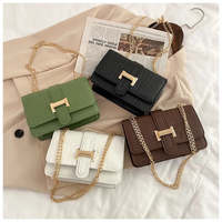 Luxe pierre motif femmes sac chaînes sacs à bandoulière mode cuir sac à bandoulière messager poche portefeuille étranger choses