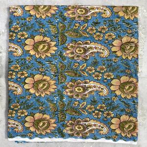 Tissu de robe en coton indien léger, non tissé, doux, à motifs floraux, uni, 100% coton, pour filles et garçons, par mètre, écologique - Product Image 5