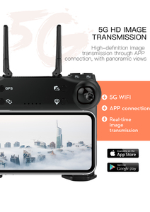 Brushless DM001 <strong>Pro</strong> 2 Axis Gimbal 5G Drones With 4K Camera and GPS Drone Dual HD Camera 50X Zoom <strong>SG108</strong> <strong>Pro</strong> - Product Image 5