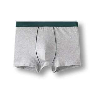 Più grandi <span class=keywords><strong>boxer</strong></span> di <span class=keywords><strong>cotone</strong></span> Plus Size intimo da <span class=keywords><strong>uomo</strong></span> alla moda a vita media pantaloni d'angolo larghi e traspiranti per il commercio estero - Product Image 6