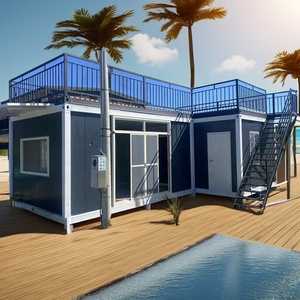 Casa Container Abitabile <span class=keywords><strong>in</strong></span> <span class=keywords><strong>Legno</strong></span> da 20ft e 40ft Flat-Pack, Container Residenziale Impermeabile <span class=keywords><strong>in</strong></span> Vetro, Ufficio <span class=keywords><strong>in</strong></span> Container Marittimo Modificato - Product Image 3