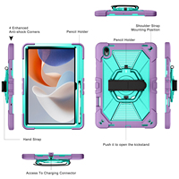 Étui de protection commercial pour tablette Samsung Galaxy Tab S12 Plus, design hybride PC silicone avec béquille stable, anti-choc