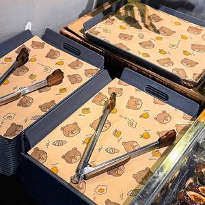 Papel de Hornear Antigrasa Impreso Personalizado con Logotipo, Recubrimiento de PE Impermeable para Empacar Sándwiches, Pan y Pasteles - Product Image 2