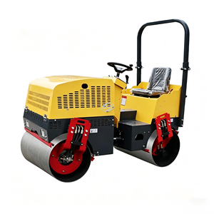 Rouleau compacteur vibrant à double tambour 2.0T à double entraînement, diesel, pour usage agricole et asphalte, vente directe usine - Product Image 4