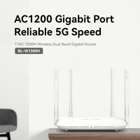 Routeur sans fil BL-WR1300H AC1300 avec 4 antennes à gain élevé, double bande 2.4G+5G, compatible WISP, routeur WiFi intelligent pour la maison et les petits bureaux