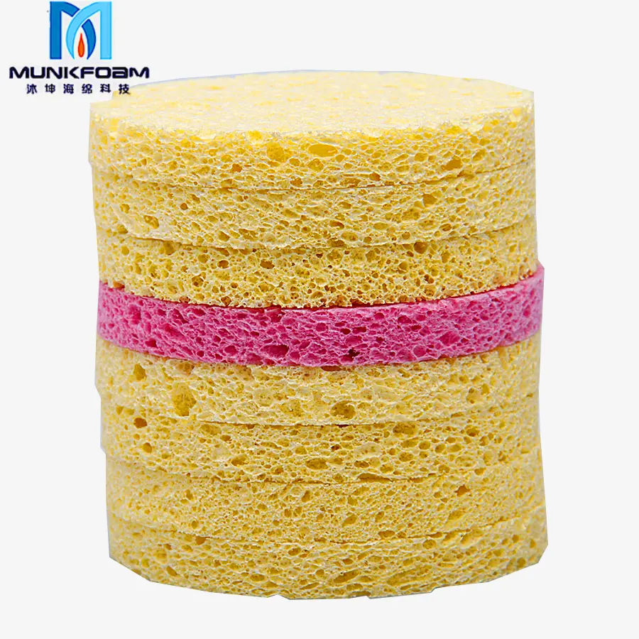 Cheap Price Professional Porous Breathable Cellulose Facial Compressed Cleaning Sponge