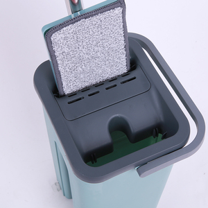 Household Cleaning Items Yellow <b>Mops</b> Cleaning Set with Stainless Steel Bucket 360 Spin Wet/<b>Dry</b> Small Separate - Product Image 4