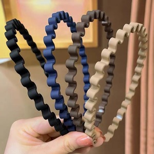 Serre-tête élégant en résine plastique torsadée et givrée avec nœud, fait main, pour <span class=keywords><strong>cheveux</strong></span> courts, pince à <span class=keywords><strong>cheveux</strong></span> pour le lavage du visage, 08 cm - Product Image 6