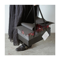 Boîte cadeau en PVC personnalisée en gros avec nœud et fleur, boîte d'emballage transparente pour fruits, boîte cadeau de Noël pour la Saint-Valentin
