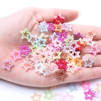 Patch étoile en plastique ABS nacré de 1,2 cm pour DIY, breloques pour coques de téléphone, matériel de décoration pour ongles, pinces pour cheveux, accessoires de bijouterie