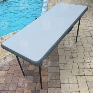 โต๊ะ PVC แบบพับได้สำหรับใช้ในบ้านโต๊ะทำความสะอาดปลาสำหรับตั้งแคมป์ใช้งานหนักพกพาสำหรับสวนกลางแจ้ง - Product Image 1