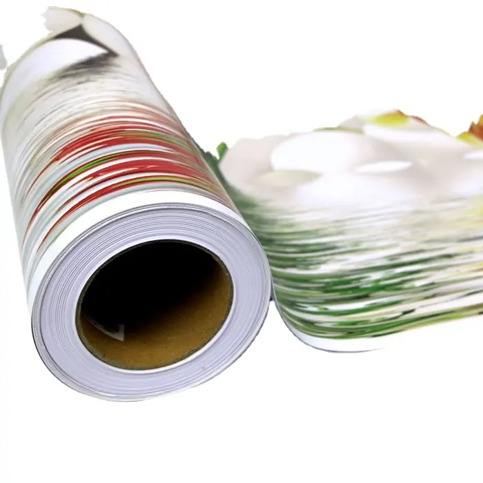 Diskon besar PVC vinil putih tahan air cetak pvc merekat sendiri gulungan film cetak vinil