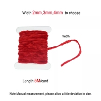 5m/Karte S M L Fliegenbinde-Tinsel Rayon Chenille Garn Woolly Bugger Würmer Leech Streamer Fliegenfischen Bindematerial für Fliegenkörper