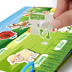 Jouets éducatifs <span class=keywords><strong>Montessori</strong></span> personnalisés pour la maternelle et la petite enfance, <span class=keywords><strong>livre</strong></span> d'<span class=keywords><strong>activités</strong></span> avec autocollants pour enfants, livres illustrés - Product Image 4